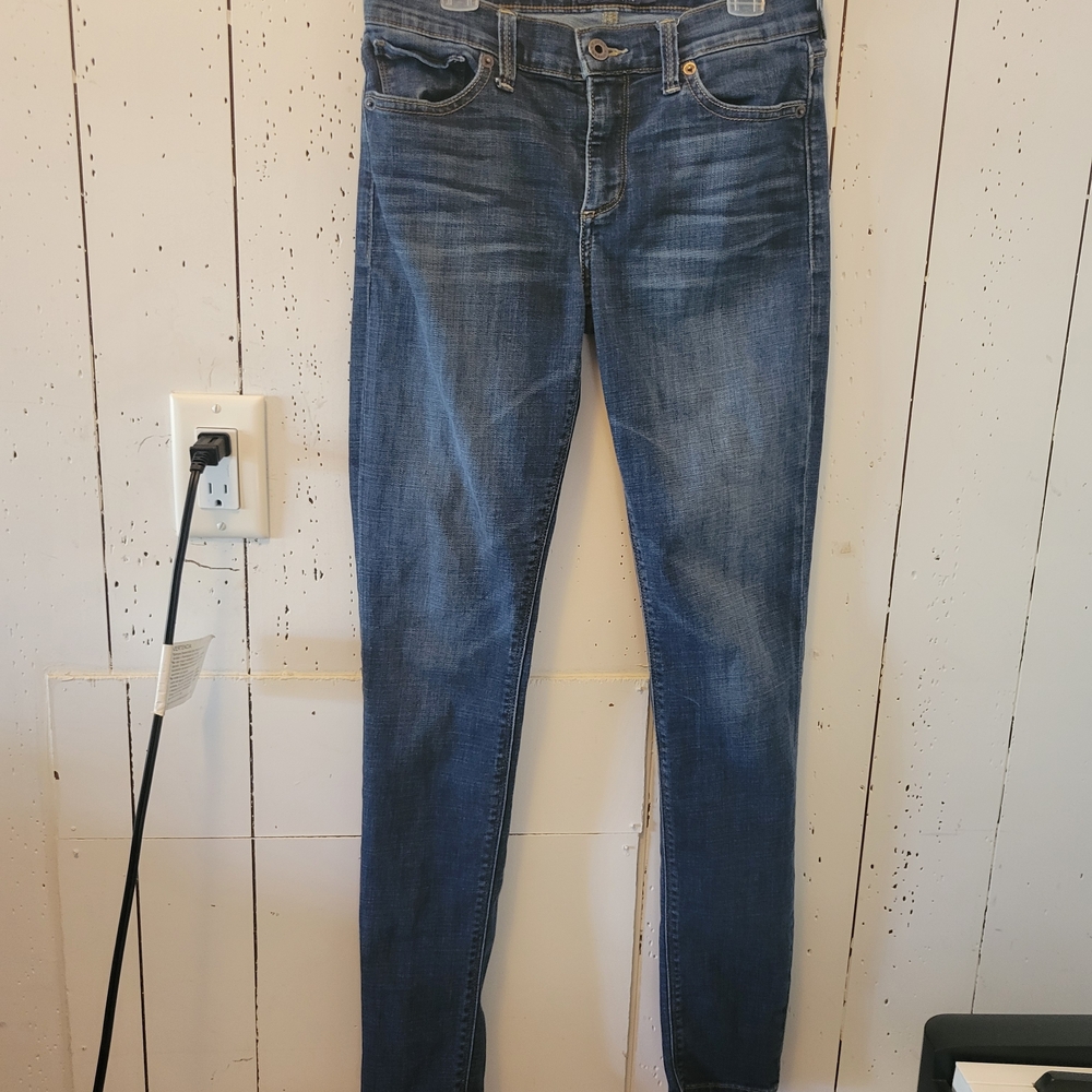 Lucky Brand Blue Skinny Jeans with Lived-In Look
